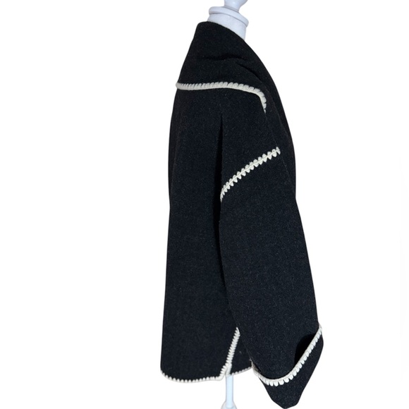 TOTEME Embroidered Scarf Jacket, Size 40 - Picture 9 of 15